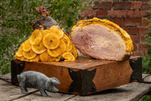 Load image into Gallery viewer, Orange Suffolk Black Cooked Half Ham On The Bone - Emmett's