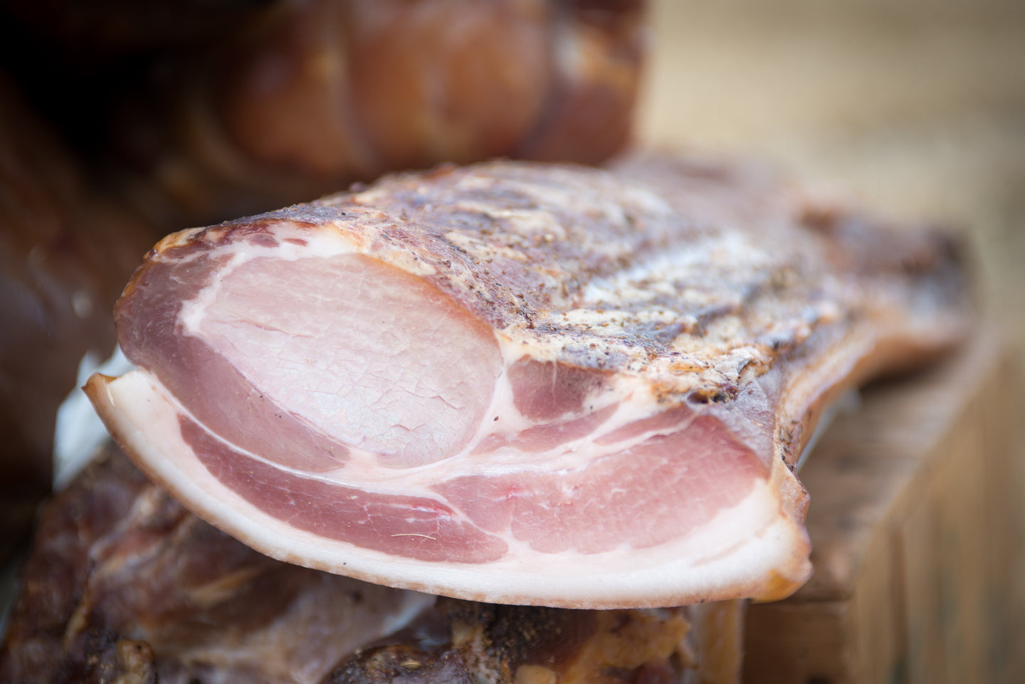 Naturally Cured Smoked Back Bacon - Whole Sides / Pieces - Emmett's