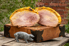 Load image into Gallery viewer, Orange Suffolk Black Cooked Half Ham On The Bone - Emmett&#39;s
