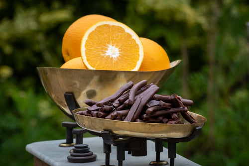 Orange Peel Strips Coated in Plain Chocolate