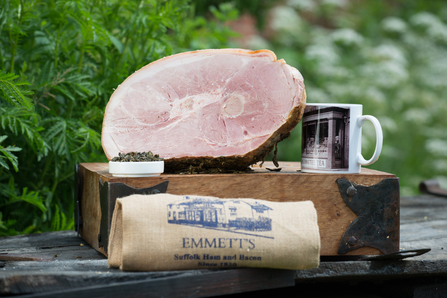 Green Earl Grey Tea Unsmoked Cooked Half Ham On The Bone - Emmett's