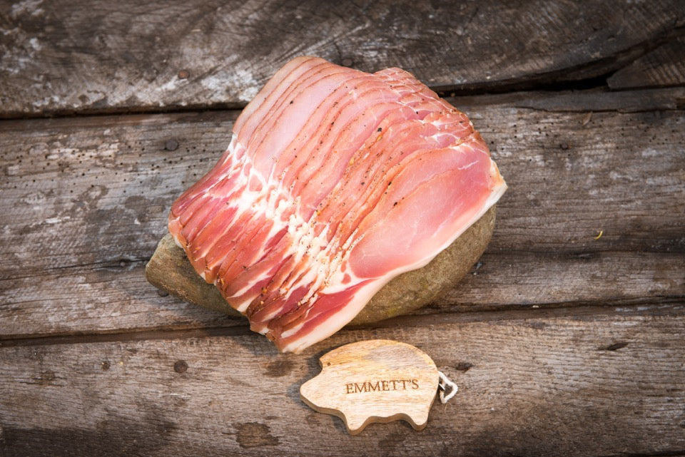 Naturally Cured Smoked Sliced Back Bacon - Emmett's