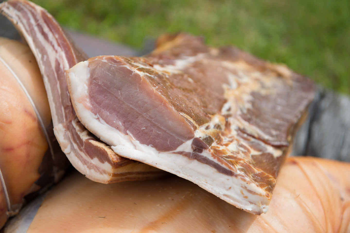 Naturally Cured Smoked Streaky Bacon - Whole Sides / Pieces - Emmett's