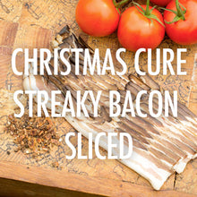 Load image into Gallery viewer, Christmas Naturally Cured Sliced Streaky Bacon - Emmett&#39;s
